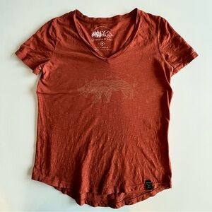 United by Blue Women's Starry Bison Tee - Rust / M